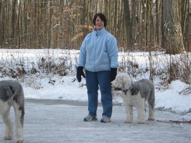 Nan with dogs