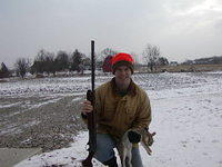 Bunny from brush pile by the bridge